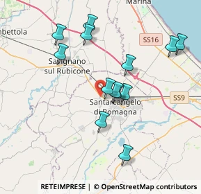 Mappa Via Tazio Nuvolari, 47822 Santarcangelo di Romagna RN, Italia (3.64231)