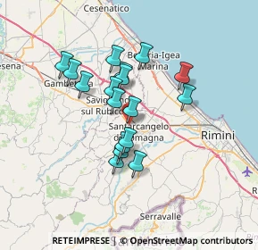 Mappa Via Tazio Nuvolari, 47822 Santarcangelo di Romagna RN, Italia (5.59412)