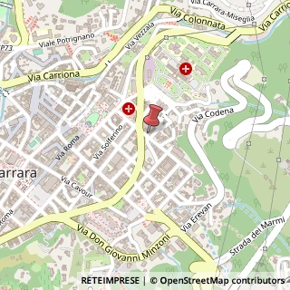 Mappa Via Pietro Tacca, 8, 54033 Carrara, Massa-Carrara (Toscana)