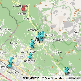 Mappa Via Carlo Alberto Sarteschi, 54033 Carrara MS, Italia (2.36429)