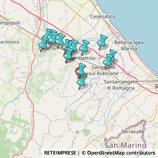 Mappa Via A. Trentanove, 47020 Longiano FC, Italia (6.50563)