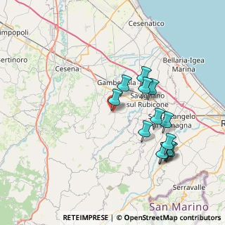 Mappa Via A. Trentanove, 47020 Longiano FC, Italia (7.46462)