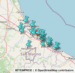 Mappa 47922 Rimini RN, Italia (10.04167)