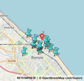 Mappa Via Destra del Porto, 47923 Rimini RN, Italia (1.21214)