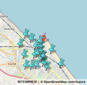 Mappa Via Destra del Porto, 47923 Rimini RN, Italia (1.823)