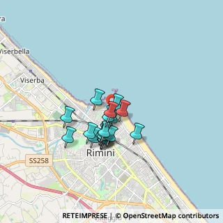 Mappa Via Destra del Porto, 47923 Rimini RN, Italia (1.27632)
