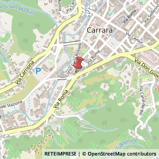 Mappa Via Carlo Fontana, 25, 54033 Carrara, Massa-Carrara (Toscana)