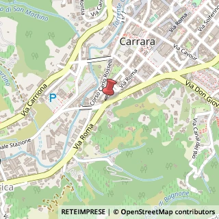 Mappa Via Roma, 29, 54033 Carrara, Massa-Carrara (Toscana)