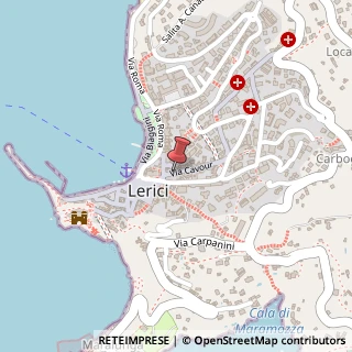Mappa Via Cavour, 12, 19032 Lerici, La Spezia (Liguria)
