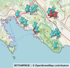 Mappa Piazza Cesare Battisti, 19032 Lerici SP, Italia (4.433)