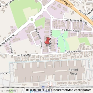 Mappa Via Achille Grandi, 33, 47922 Rimini, Rimini (Emilia Romagna)