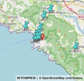 Mappa Via Carbognano 3 ° Traversa, 19032 Lerici SP, Italia (1.30364)