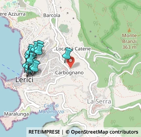 Mappa Via Carbognano 3 ° Traversa, 19032 Lerici SP, Italia (0.5645)