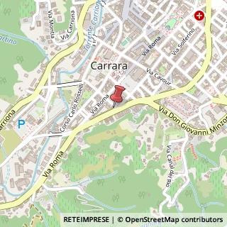 Mappa Via Aronte, n. 7, 54033 Carrara, Massa-Carrara (Toscana)