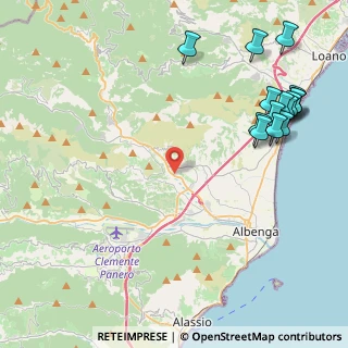 Mappa Via Benessea, 17035 Albenga SV, Italia (5.764)
