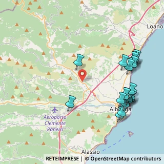 Mappa Via Benessea, 17035 Albenga SV, Italia (5.035)