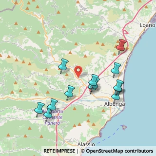 Mappa Via Benessea, 17035 Albenga SV, Italia (4.06154)