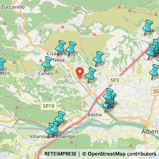 Mappa Via Benessea, 17035 Albenga SV, Italia (2.9855)