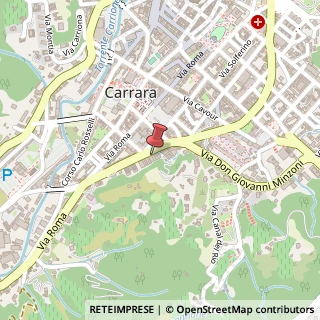 Mappa Via Don Giovanni Minzoni, 25, 54033 Carrara, Massa-Carrara (Toscana)