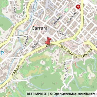 Mappa Via Don Giovanni Minzoni, 23, 54033 Carrara, Massa-Carrara (Toscana)