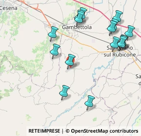 Mappa Via Decio Raggi, 47020 Longiano FC, Italia (4.89188)