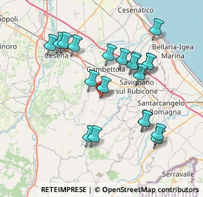 Mappa Via Decio Raggi, 47020 Longiano FC, Italia (7.52)