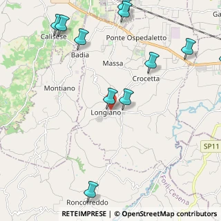 Mappa Via Decio Raggi, 47020 Longiano FC, Italia (3.07333)