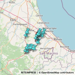 Mappa Via Decio Raggi, 47020 Longiano FC, Italia (8.96824)