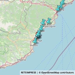 Mappa Regione Carenda Inferiore, 17031 Albenga SV, Italia (13.13636)