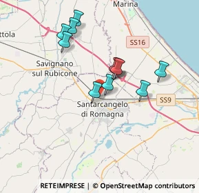 Mappa Via Roncaglia, 47822 Santarcangelo di Romagna RN, Italia (3.16545)
