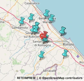 Mappa Via Roncaglia, 47822 Santarcangelo di Romagna RN, Italia (5.772)