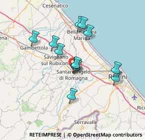 Mappa Via Roncaglia, 47822 Santarcangelo di Romagna RN, Italia (6.085)