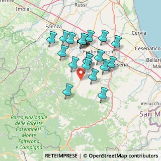 Mappa Via Nazionale, 47014 Meldola FC, Italia (11.8885)