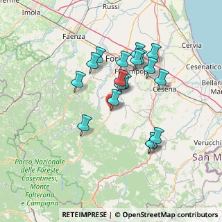 Mappa Via Nazionale, 47014 Meldola FC, Italia (12.97444)