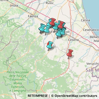 Mappa Via Nazionale, 47014 Meldola FC, Italia (12.7915)