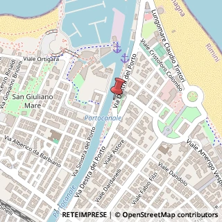 Mappa Via destra del porto 39, 47900 Rimini, Rimini (Emilia Romagna)