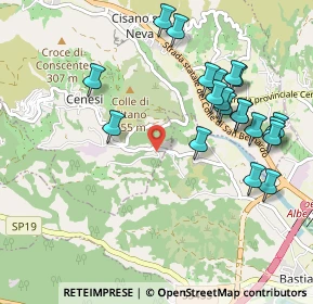 Mappa Via Poggio della Croce, 17035 Cisano Sul Neva SV, Italia (1.1035)