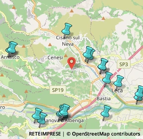 Mappa Via Poggio della Croce, 17035 Cisano Sul Neva SV, Italia (2.7865)