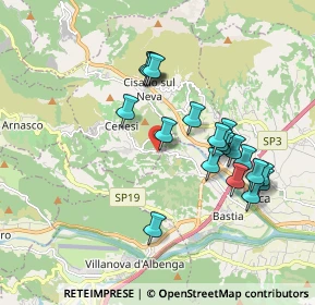 Mappa Via Poggio della Croce, 17035 Cisano Sul Neva SV, Italia (1.7745)