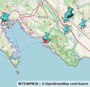 Mappa Via Carpanini, 19032 Lerici SP, Italia (6.09462)