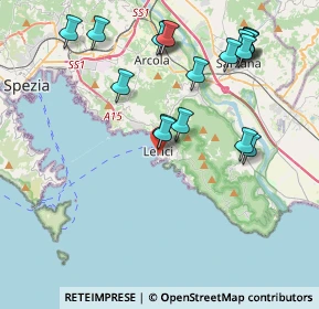 Mappa Via Carpanini, 19032 Lerici SP, Italia (4.41222)