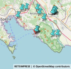 Mappa Via Carpanini, 19032 Lerici SP, Italia (4.45556)