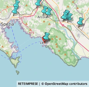 Mappa Via Carpanini, 19032 Lerici SP, Italia (5.09)