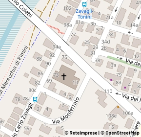 Mappa Via Monferrato, 47921 Rimini RN, Italia (0.08889)