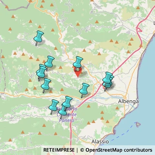 Mappa Via Costarossa, 17035 Cisano sul Neva SV, Italia (3.87923)