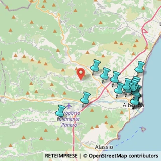 Mappa Via Costarossa, 17035 Cisano sul Neva SV, Italia (5.04765)