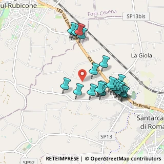 Mappa Via P. Paglierani, 47822 Santarcangelo di Romagna RN, Italia (0.884)