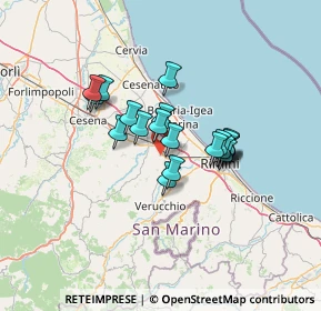 Mappa Via P. Paglierani, 47822 Santarcangelo di Romagna RN, Italia (9.945)