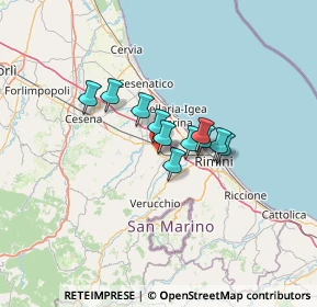 Mappa Via Emilia Est, 47822 Santarcangelo di Romagna RN, Italia (8.18909)