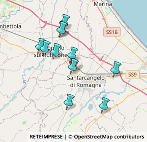 Mappa Via Emilia Est, 47822 Santarcangelo di Romagna RN, Italia (3.50182)